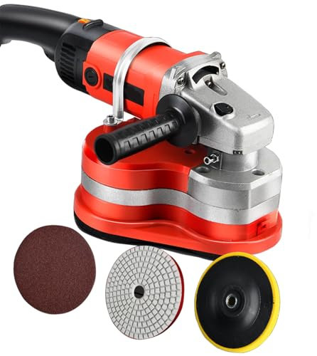 Concrete Sander Grinder Electric Angle 3000 W, 7.8 Inch for Cutting, Grinding, Polishing and Sharpening, 2800 RPM, Paddle Switch with Lock-on Button, 6 Variable Speed