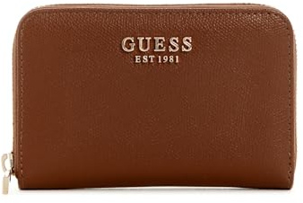 Guess Damen Amorette Medium Zip Around Wallet, Cognac, Einheitsgröße