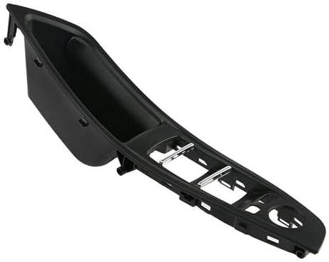 GDWD RHD Door Panel Handle, Interior Door Handle Front Right Side Fit for BMW F10 F11 LCI RHD Black, Driver Side Car Door Handle Protectors Replacement OEM:51417225874