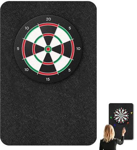 Dartboard Wandschutz, 900x600x12mm Selbstklebende Dartscheiben Umrandung, Dartboard-Rückseite- Gespleißter Rand für Wandschutz, Kork Rückseite Dart Wandschutz Schutz Dartscheibe Wand