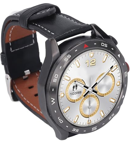 Pongnas 2 in 1 Smartwatch, Tracker Fitness, Schermo HD da 1,52 Pollici, Riproduzione Musicale, Chiamata Bluetooth, Auricolari, Oltre 100 modalità Sportive, Funzionamento del Tocco (BLACK)