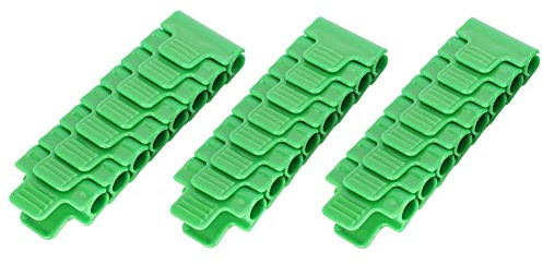 24er-Pack Kunststoff-Gewächshausfolien-Clips für 11-mm-Rohre, Klemmen zur Befestigung von Kunststofffolien-Schattennetzen und Netzen