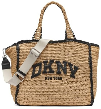 DKNY Handtasche Umhängetasche Hadlee Tote Bag Natural/Black beige