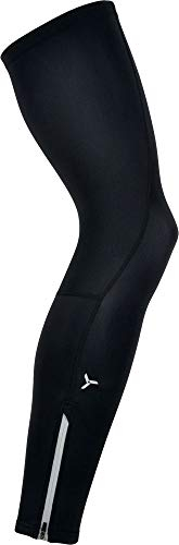 SILVINI Unisex Tubo Beinlinge mit Reflektierenden Elementen und Anti Rutsch Silikon Bügel Schwarz - S