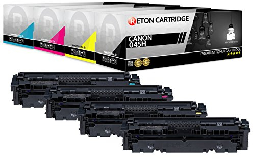 4 Reton kompatibel Toner | 25% höhere Reichweite | als Ersatz für 045H 045 für Canon LBP613Cdw LBP611Cn MF635Cx MF633Cdw MF631Cn schwarz Cyan Magenta gelb