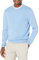 Amazon Essentials Men's Long-Sleeve Crewneck Jumper, 100% Cotton, Big & Tall Options Available, Light Blue Heather, M