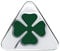 Alfa Romeo Offizielle 3D Aufkleber, Grüner Vierblättriger Kleeblatt, 5 cm