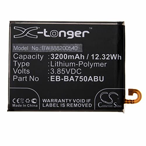 vhbw 1x Akku kompatibel mit Samsung Galaxy SM-A750F/DS, SM-A750, A7 2018 Duos, A7 2018 Handy Smartphone Telefon (3200 mAh, 3,85 V, Li-Polymer)