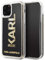 KARL LAGERFELD Schutzhülle für iPhone 11 Pro mit Glitzer-Logo, goldfarben