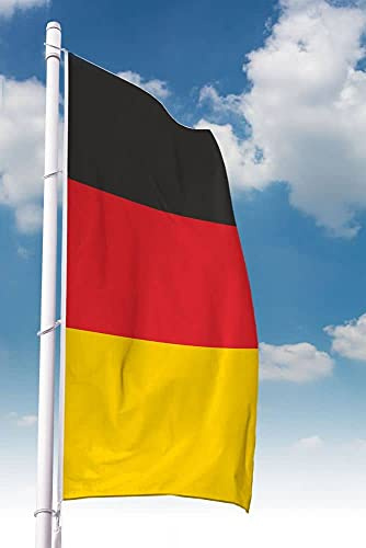 Deitert Deutschland-Fahne – 150x500cm, Deutschland Flagge im Hochformat, Hissfahne aus reißfestem Polyester