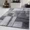 Carpetsale24 Teppich Wohnzimmer Moderne 3D-Holzdesign Schwarz-Grau 120 x 170 cm - Kurzflor Schlafzimmer Pflegeleicht Extra Weich - Flauschiger Waschbar Esszimmer Küche Rechteckig