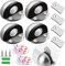 Door Stops Magnetic ZUONAI 4 Pack Adhesive Magnetic Door Stop Stainless Steel Magnetic Door Catch with Rubber Bumper Heavy Duty Door Stoppers Magnetic Floor Door Stop Internal Door Holder