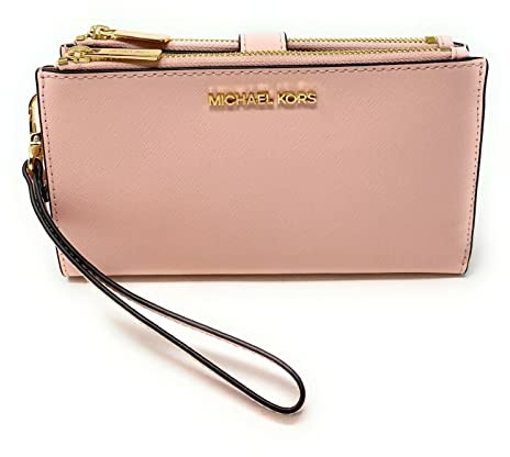 Michael Kors Damen Jet Set Travel Double Zip Wristlet, Powder Blush, Armband