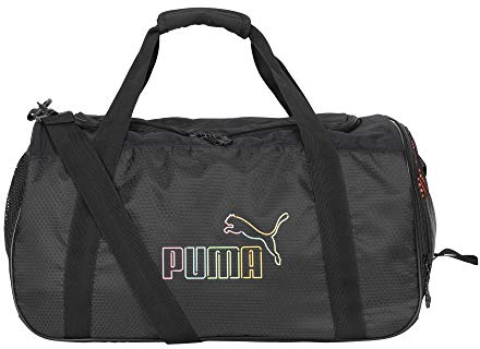PUMA Damen Evercat No. 1 Logo Duffel Bag Trainingstasche, schwarz/pink, Einheitsgröße