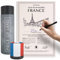 happylandgifts® Echtes Frankreich Grundstück als einzigartiges Geschenk für Frankreich Fans | Besitzurkunde mit Wunschname zum selber eintragen | Frankreich Geschenke | Bretagne| Paris