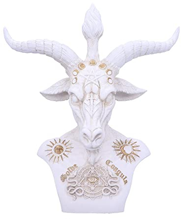 Nemesis Now Baphomet-Büste (weiß), 33,5 cm