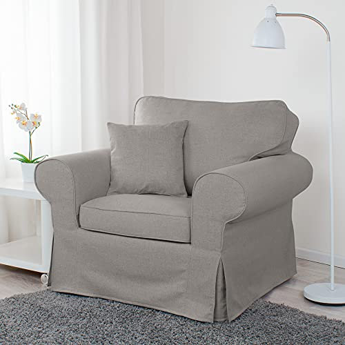 Dagra Bezug für Sessel Ektorp (Medium Gray A16)