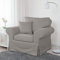 Dagra Bezug für Sessel Ektorp (Medium Gray A16)
