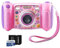 VTech KidiZoom Appareil photo à selfie Rose/violet et micro SD 32 Go