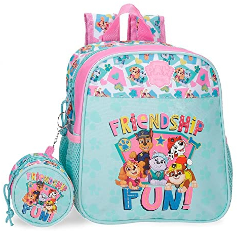 Paw Patrol Patrulla Canina Friendship fun Mochila Guardería Azul 23x25x10 cms Poliéster 5,75L