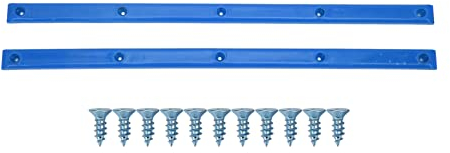 Niiyen Grind Rails für Skateboards Skateboard Deck Rails Rib Bones Rails Wear Resistant Durable Stabil Flexible Glossy Aussehen Long Board Rails Ribs B(Blau)