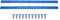 Niiyen Grind Rails für Skateboards Skateboard Deck Rails Rib Bones Rails Wear Resistant Durable Stabil Flexible Glossy Aussehen Long Board Rails Ribs B(Blau)