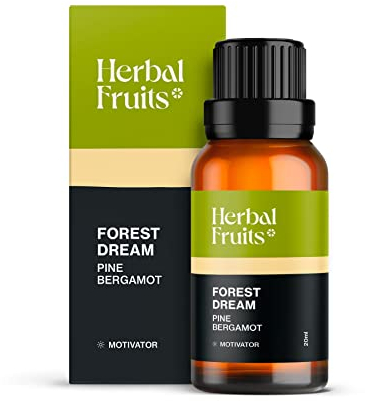 Aerosoul® Ätherische Öle Für Diffuser, Duftöl Motivation, Ätherische Öle Pine, Bergamot, Cypress, Aromatherapie Öle, 100% Ätherische Öle, Premium Qualität, 20ml