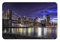 Tomppy Bedruckte Fußmatte mit Motiv New York Nacht, rutschfest, langlebig, für den Innen- und Außenbereich, 60 x 40 cm
