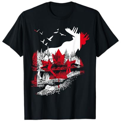 KANADA FAHNE FLAGGE ELCH KANADA T-Shirt