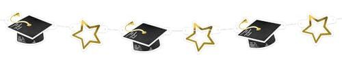 NEU Girlande Graduation aus Pappe, 3m