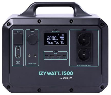 Station électrique portable LFP Izywatt 1500 - Orium