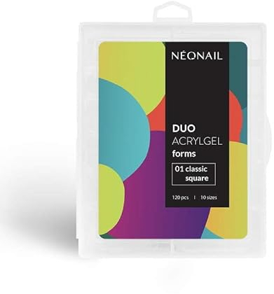 NÉONAIL - Duo Acrylgel Tips - Dual Nail Set - 120 Stück Nageltips - Poly UV Gel - Falsche Nägel - 10 Größen zur Auswahl - für Nagelverlängerungen