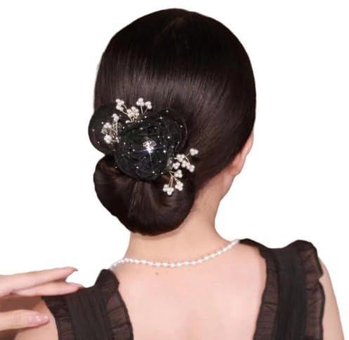 XDGJTBFMY Haarknotenmacher, exquisiter großer Haarknoten, Blumen-Haarknoten-Clip, Lazy Deft Bun Maker, einfacher Haarknotenmacher für Frauen