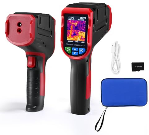 Wärmebildkamera,1024 Pixel Auflösung Handheld Infrared Camera Thermal Imaging 20Hz Bildwiederholrate,Kompakte handheld Thermokamera mit Handtasche,Wärmebildempfindlichkeit 150 mk