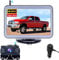 Digital Wireless AHD Reversing Camera Kit with 5‘’ LCD Monitor - HD 1080P Clear Image Reversing Camera for Cars and Vans No Latency IP68 Waterproof Night Vision, 3 Minute DIY Installation