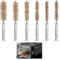6pcs Wire Brush for Drill,8 Sizes Wire Brushes for Cleaning,Wire Brush Set,Wire Brush Drill Attachment with Handle 1/4 Inch Hex Shank for Power Drill Impact Driver