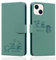 Butnyeoe for iPhone 13 Phone Case, iPhone 13 Wallet Case, Leather Magnetic Book Flip Protective Cover with Card Holder, Cute Cartoon Panda Green