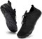 IceUnicorn Barfußschuhe Damen Herren Breite Traillaufschuhe Zehenschuhe Unisex Schwimmschuhe Strandschuhe Aquaschuhe(3027Schwarzer, 40EU)