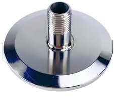 BYLSAGWHT 3 76mm OD91mm Tri-clamp End Cap with 1/4 Male Thread for Gin Basket, Homebrew Adapter Stainless Steel 304