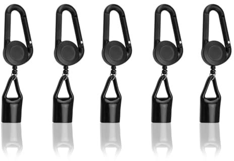 Yuannee Feuerzeug Halter,5 PCS Einziehbarer Lighter Leash Feuerzeug Schlüsselanhänger Feuerzeug Anhänger Feuerzeug Halter Lighter Leash Anti Verlust Feuerzeug Clip für Die Meisten Feuerzeuge