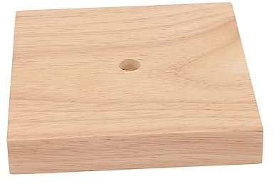 DONFAMDS Base Per Luce Notturna in Legno Quadrata Set 2pcs Supporto Per Lampade Da Tavolo Accessori Per Lampade Facile Installazione e Design Raffinato