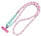 Diyxisk Handykette Universal, Gedrehter Zopf Handykette, Kontrastfarben Handyband zum Umhängen, Diagonale Handy Kette, Mode Handyband, für Elternschaft, Urlaub, Outdoor, Reisen (Rosa,Cyan)