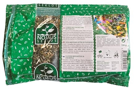 Nojus - Miscela di Semi da 100g per Fiori Annuali – 15 Varietà Miste di Colori Semi Fiori - 15 Confezioni