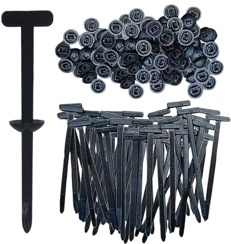 Nylon Universal Cable Tie Buckle, Collier de Serrage Serre-Câbles Robustes, liens de serrage plastique, zip ties support pour serre-câbles zippés en nylon autobloquant robuste (100pcs)