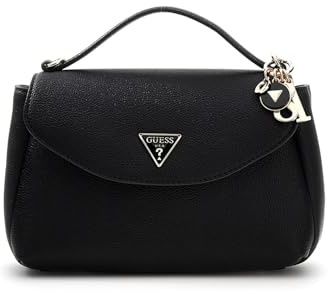 GUESS Evie Top Handle Flap, Black, One size