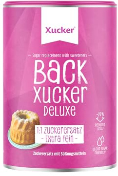 Xucker Backxucker 450 g – 1:1 Zuckereratz zum Backen | Mit Erythrit, Birkenzucker (Xylit), Inulin & Stevia – Nachfolger von Xucker Like Sugar, vegan, ohne Gentechnik,