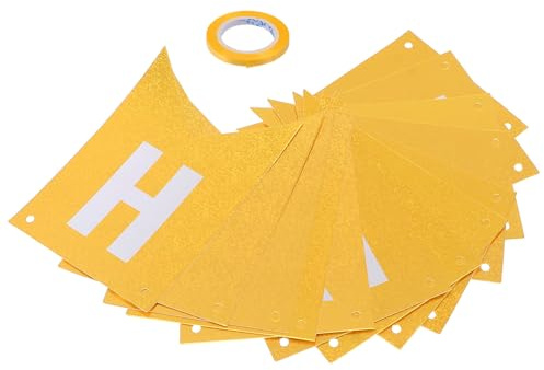 LRXIYODE Geburtstag Banner Kleines Holografisches Geburtstags Hängebanner aus Strapazierfähigem Papier Dekoratives Partybanner für Geburtstagsfeiern