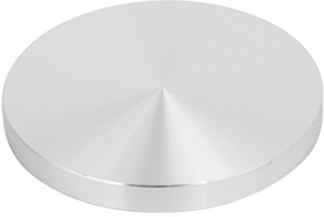 Sourcingmap 95mm Diameter 10mm Thickness M10 Thread Hollow Aluminum Disc Polished Finish
