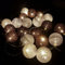 Guirlande lumineuse LED, DOTBUY Intérieur Pile Lumiere Décoration Chambre Enfant Boules Coton Batterie Chaîne Pour Maison Valentin Noël Fêtes Mariage (4.8m / 30 Boule lumière, Couleur somber)