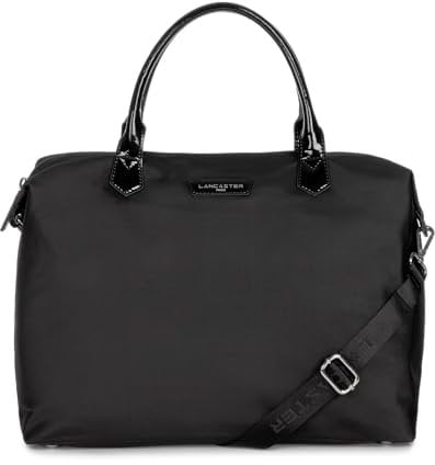 LANCASTER | Basic Verni - Grand Sac cabas Main Noir